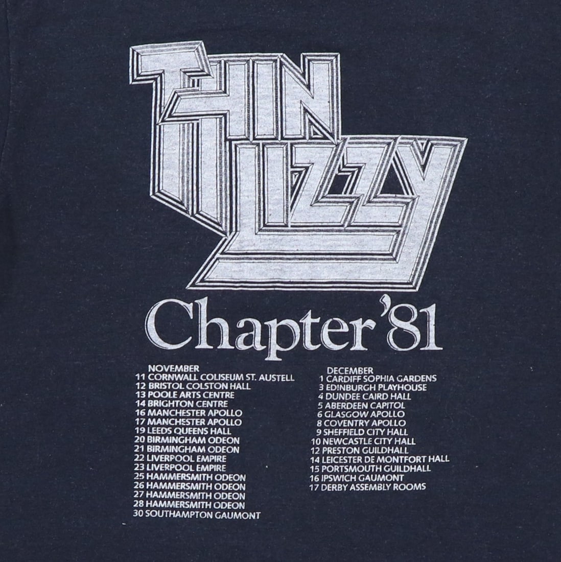 Shirt 1981 Thin Lizzy Renegade Tour - 4