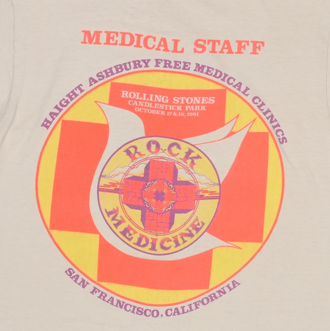 Shirt 1981 Rolling Stones San Francisco Staff Concert - 5