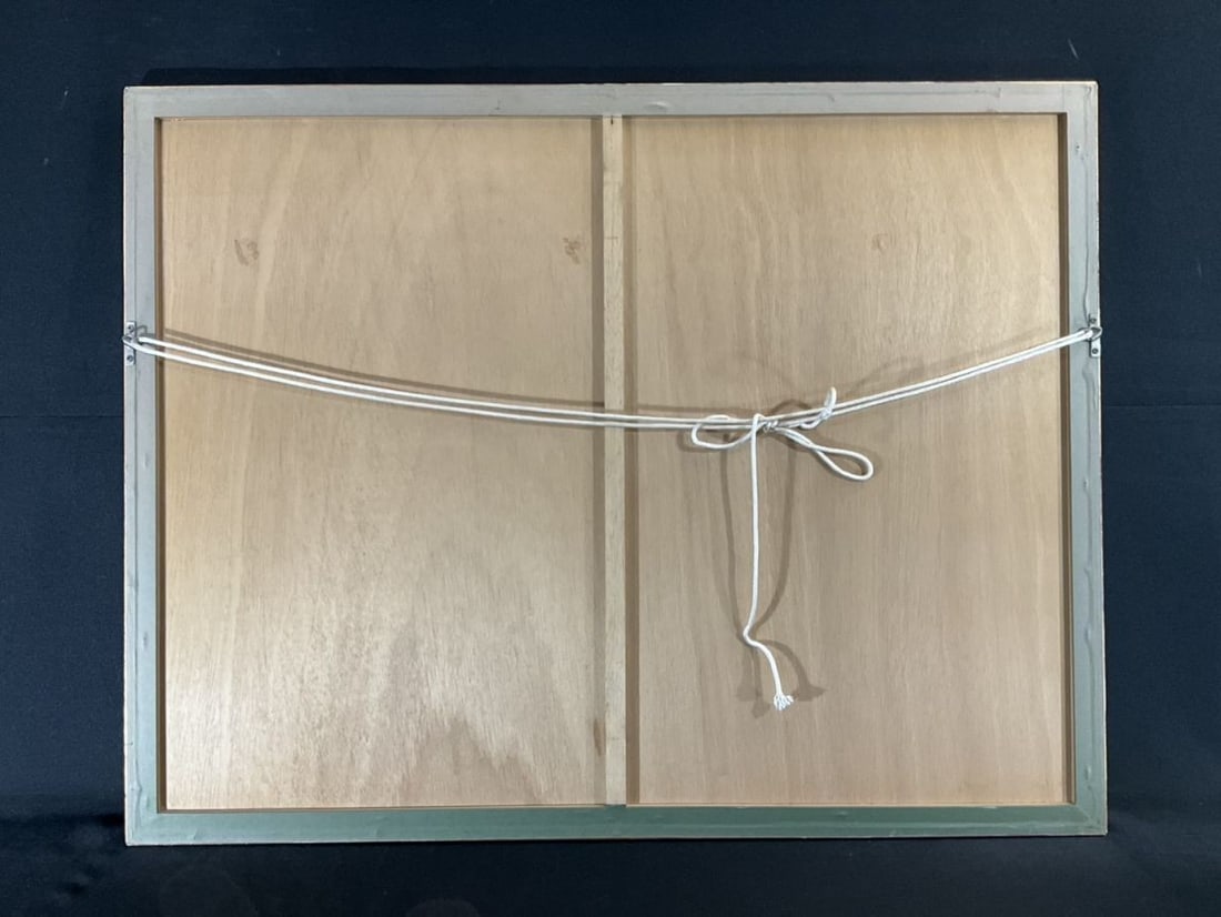 Framed Fanch Ledan Hand Signed Lithograph "Park Scene" 210/ 250 Modern French Art - 10