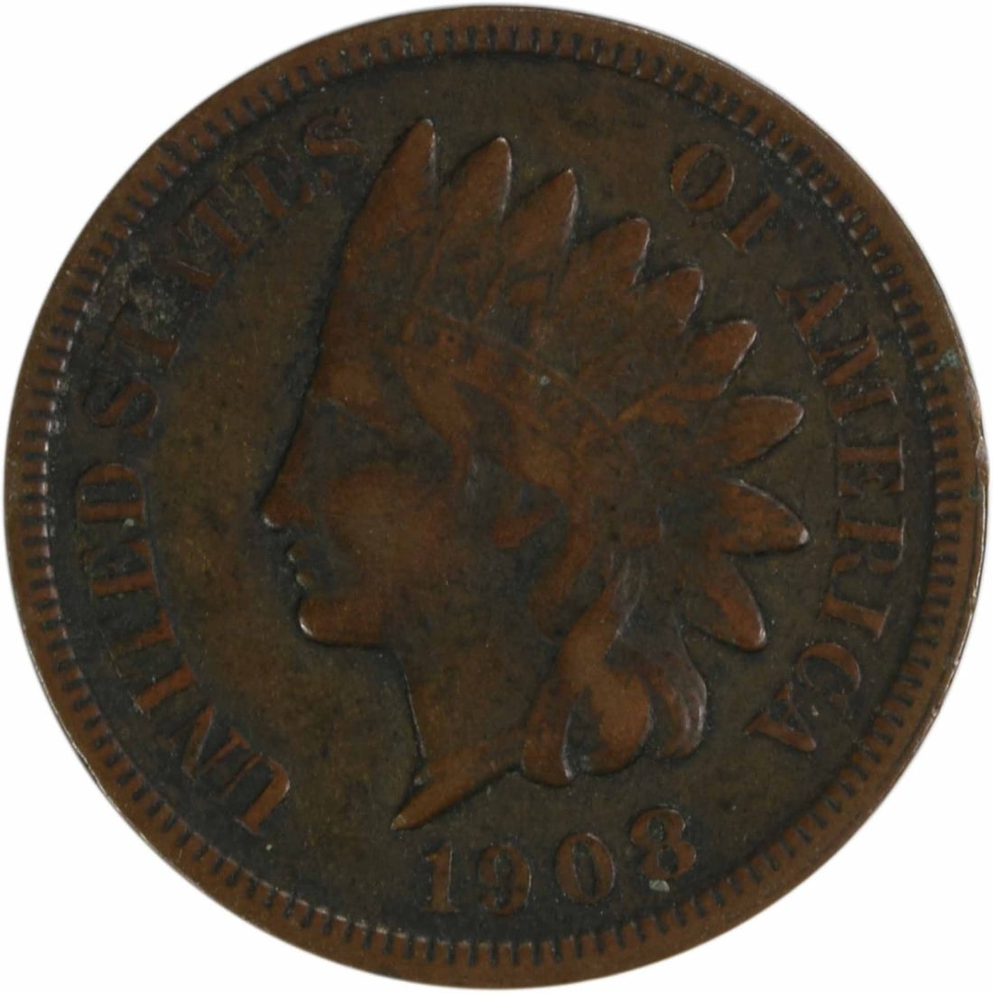 Uncertified 1908-S Indian Cent F (1 of 2)
