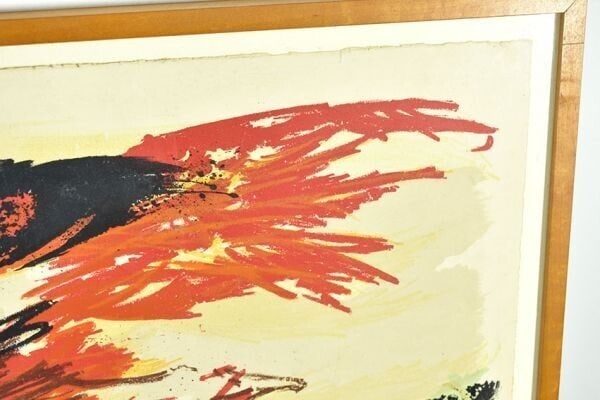 Framed Karel Appel Signed Original Lithograph 1962 Numbered - 7