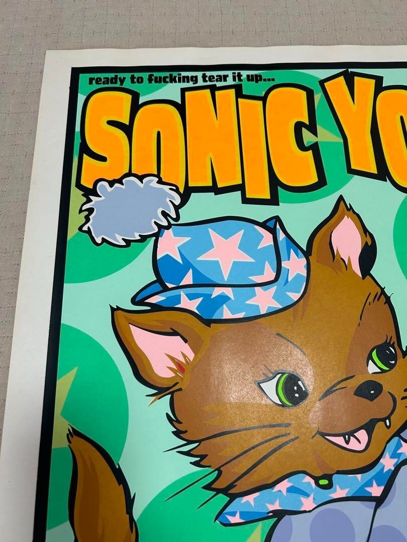 Original Frank Kozik Sonic Youth Silkscreen Poster Edition 300 Signed 1999 - 3