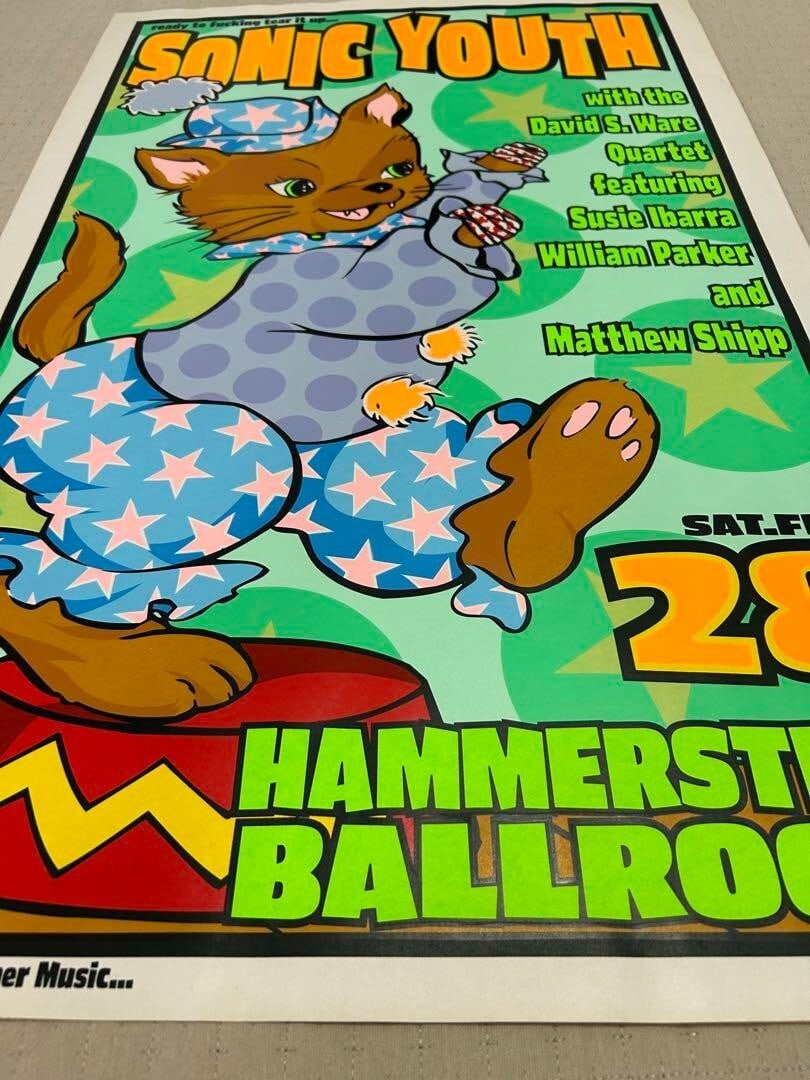 Original Frank Kozik Sonic Youth Silkscreen Poster Edition 300 Signed 1999 - 7