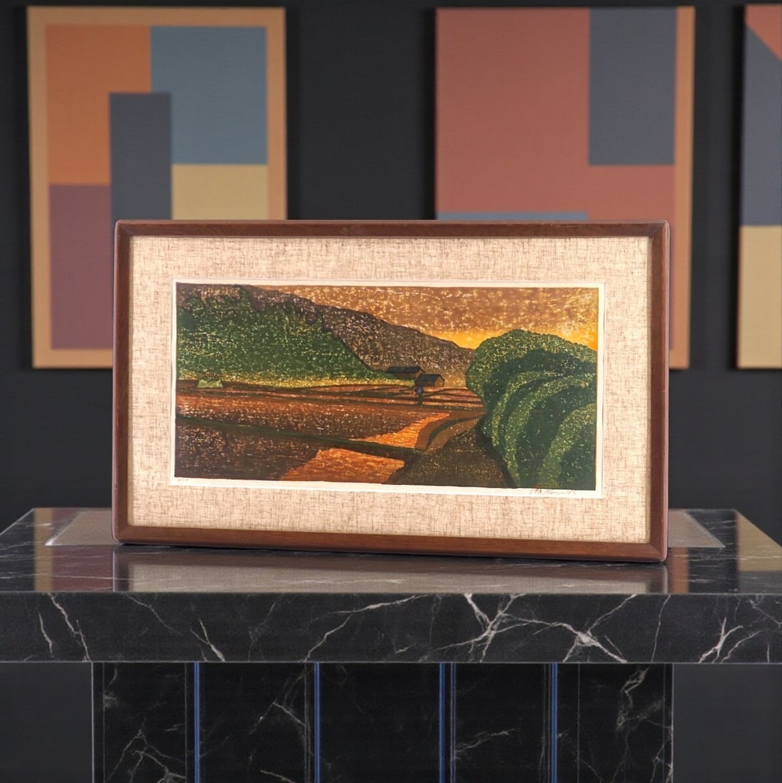 1989 woodblock print "Hitoboshikoro (Around the Fire Point)" - Joshua Rome: 1989 woodblock print "Hitoboshikoro (Around the Fire Point)" - Joshua Rome This listing features 1989 woodblock print "Hitoboshikoro (Around the Fire Point)" - Joshua Rome. Item specifics are