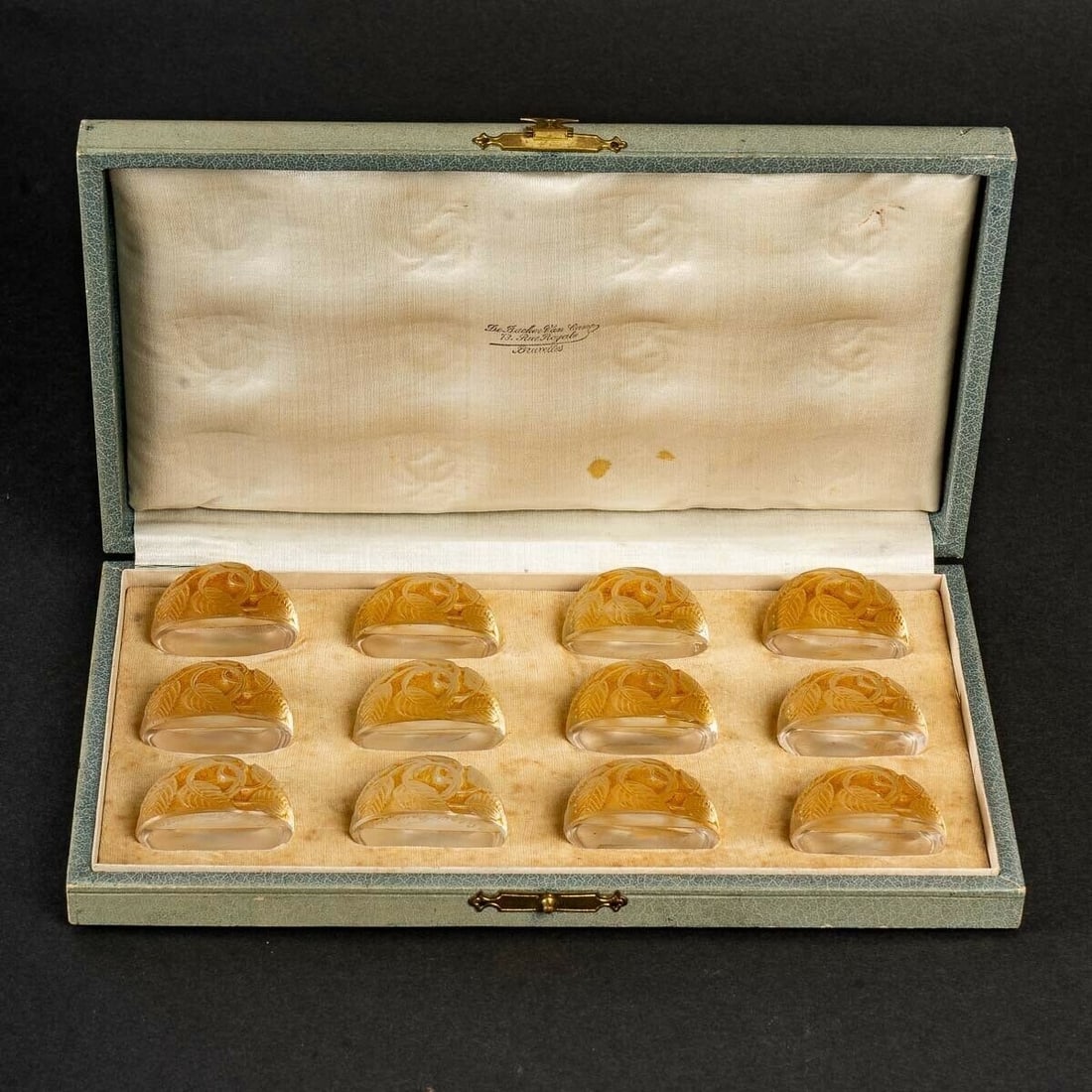 Vintage Antique - Rene Lalique R.Lalique Menu Holders - Set of 12: Vintage Antique - Rene Lalique R.Lalique Menu Holders - Set of 12 This listing features Vintage Antique - Rene Lalique R.Lalique Menu Holders - Set of 12. Item specifics are provided below. Item