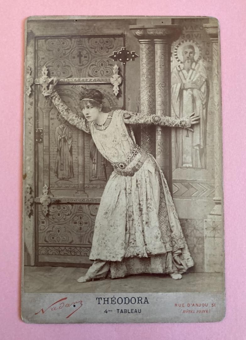 studio Antique Sarah Bernhardt Thodora 64in Portrait Large Photography Nadar (1 of 3)