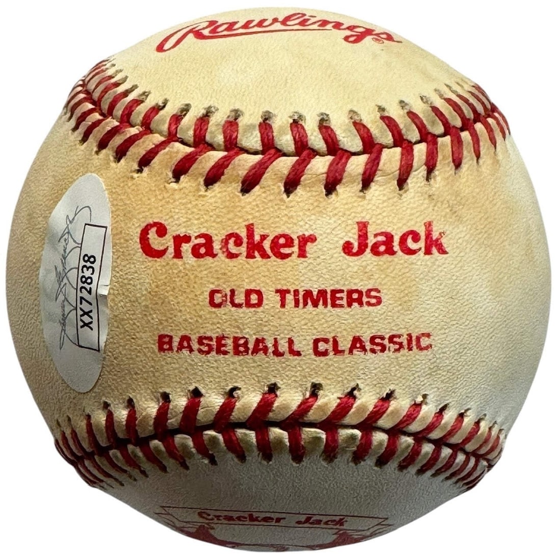 (JSA) Joe DiMaggio Autographed Cracker Jack Old Timers Baseball Classic Ball - 3