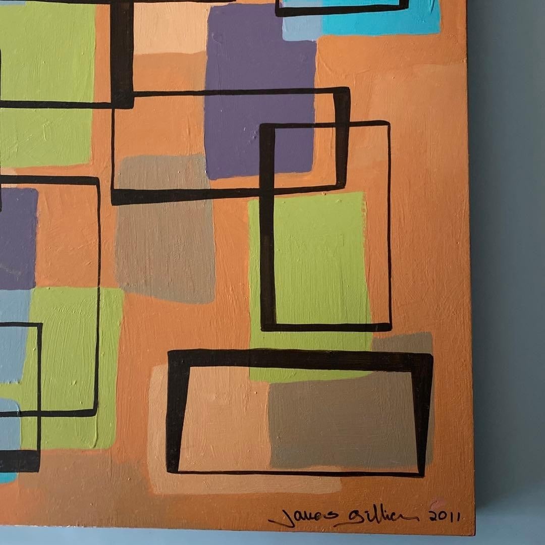 created in 2011 (one of a kind). - Original acrylic painting by James Gilliam - 13