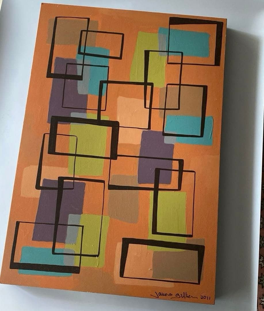 created in 2011 (one of a kind). - Original acrylic painting by James Gilliam (1 of 17)