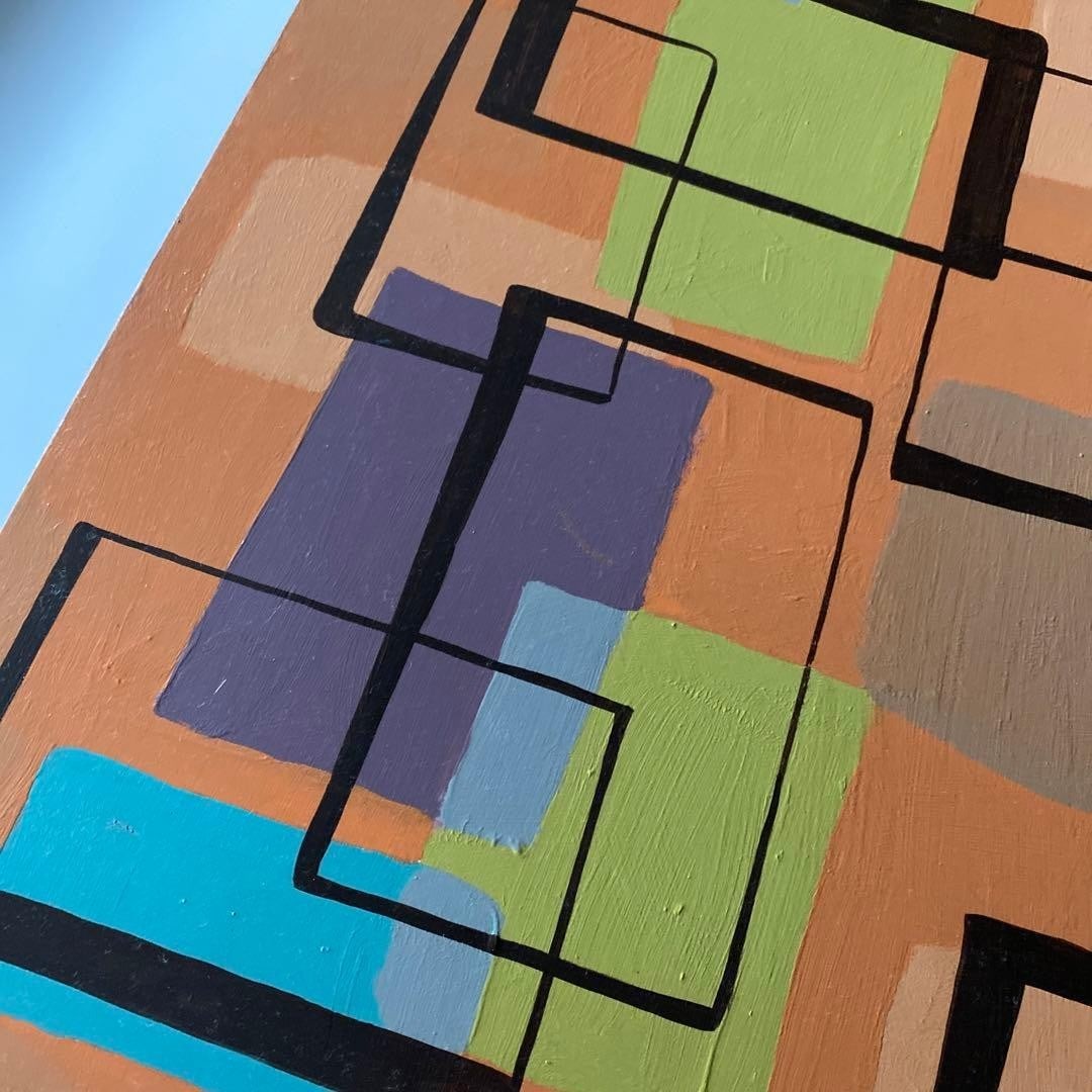 created in 2011 (one of a kind). - Original acrylic painting by James Gilliam - 9