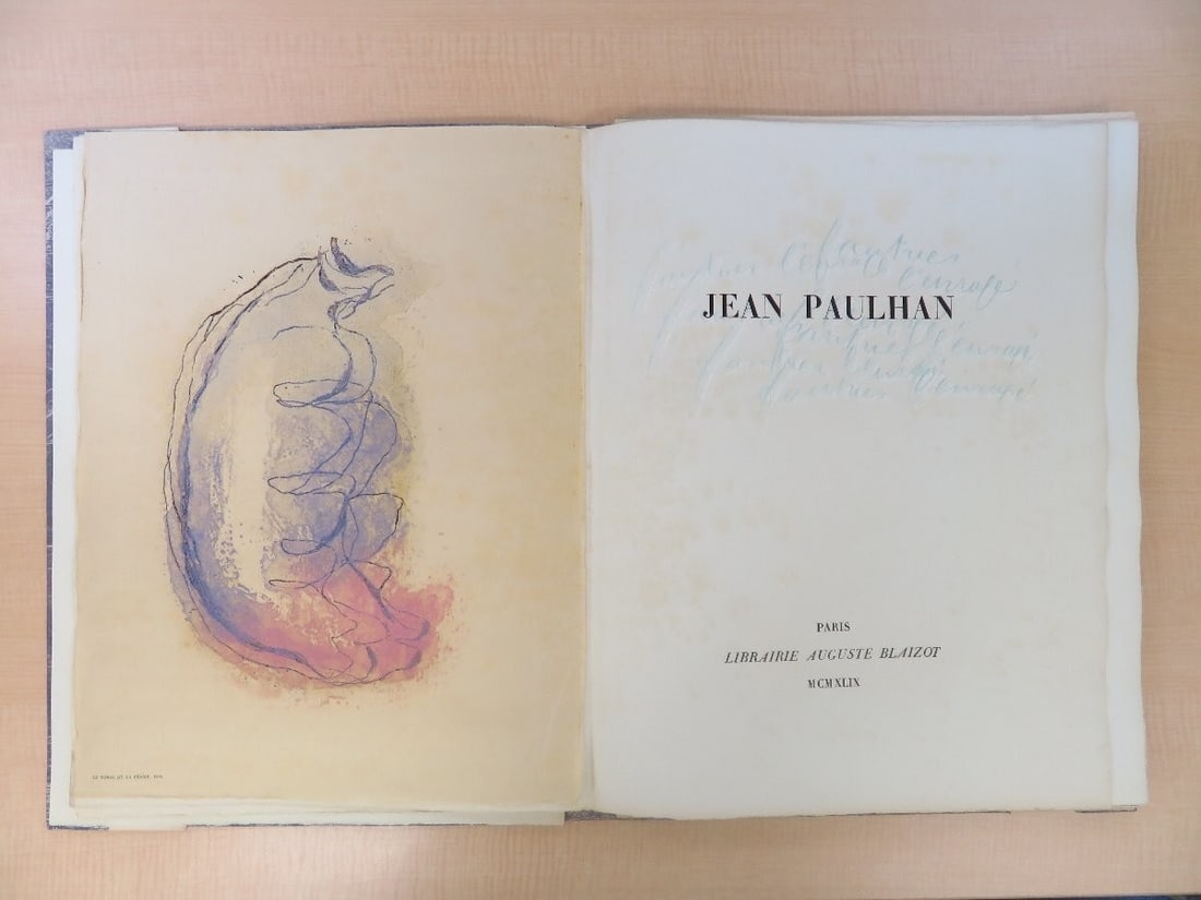 Prints Jean Fautrier "Fautrier l'enrag" 1949 1st Edition Limited 250 Original - 10