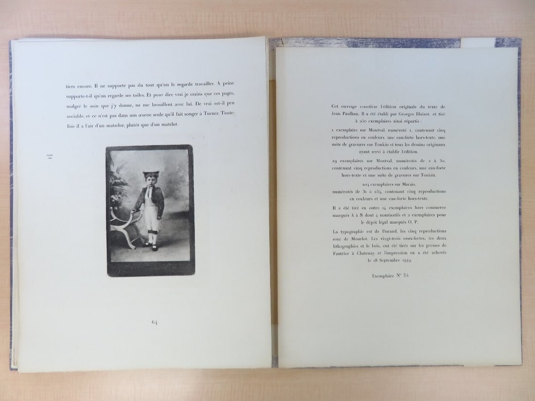 Prints Jean Fautrier "Fautrier l'enrag" 1949 1st Edition Limited 250 Original - 3