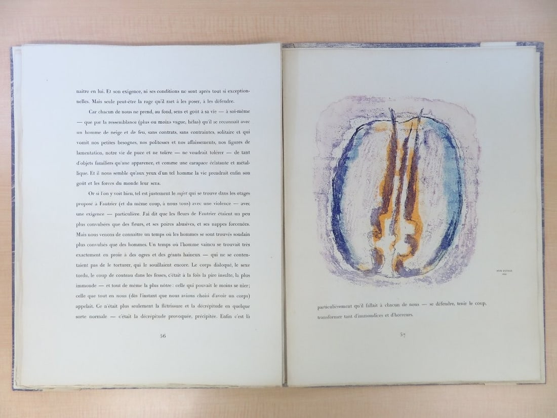 Prints Jean Fautrier "Fautrier l'enrag" 1949 1st Edition Limited 250 Original - 5