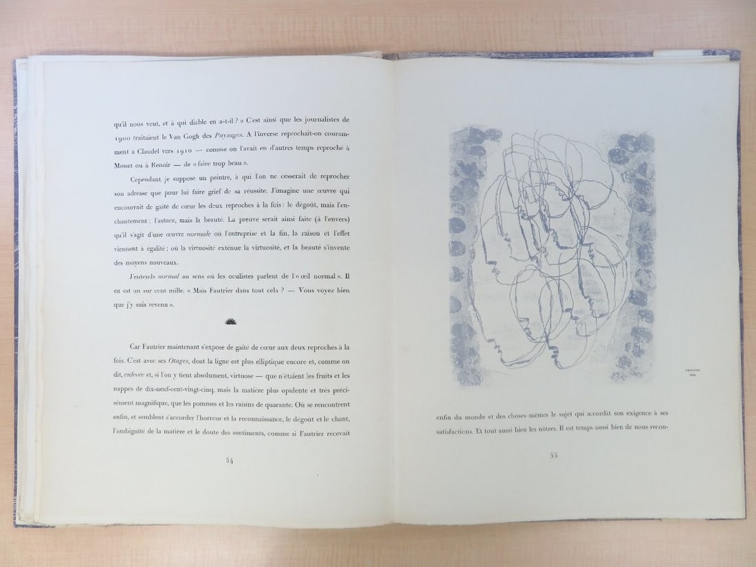 Prints Jean Fautrier "Fautrier l'enrag" 1949 1st Edition Limited 250 Original - 6