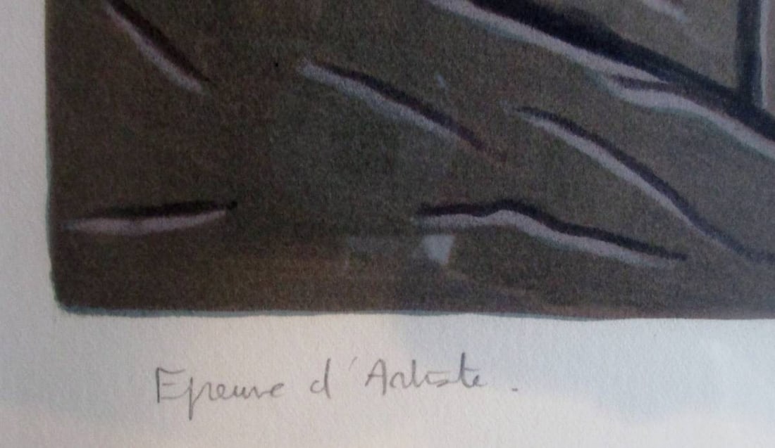 E.A. Man Ray "Sade" Lithograph Signed by - 5