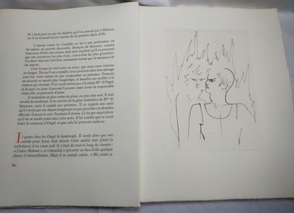 Etching 1953 1st Edition Le bal du comte d'Orgel Radiguet/ Cocteau Limited 250 - 5