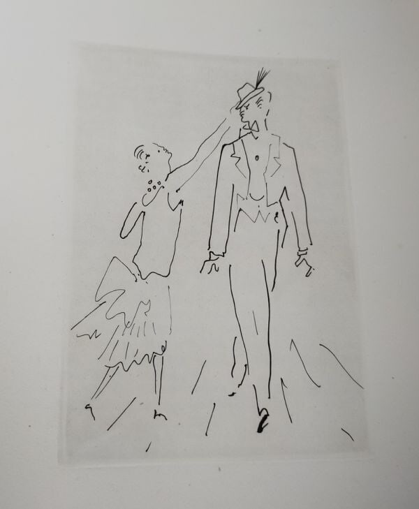 Etching 1953 1st Edition Le bal du comte d'Orgel Radiguet/ Cocteau Limited 250 - 9