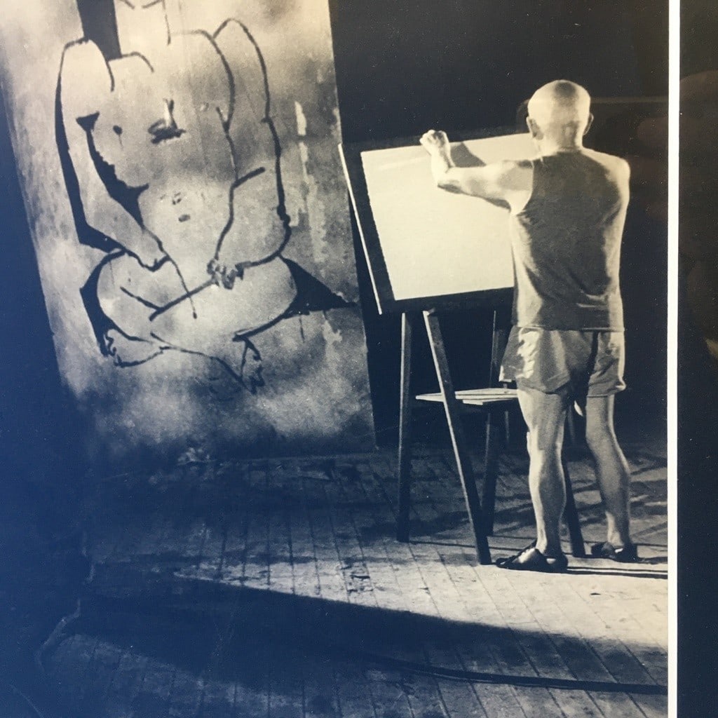 1955" - Andre Villers Original Print "Picasso's Studio - Victorine Studios - Nice - 4