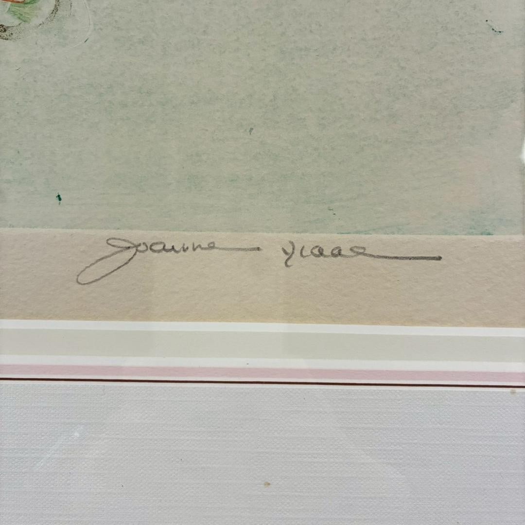 1 Joanne Isaac Apple Blossoms I Original Etching w/ Gold Highlights Signed 1/ - 8