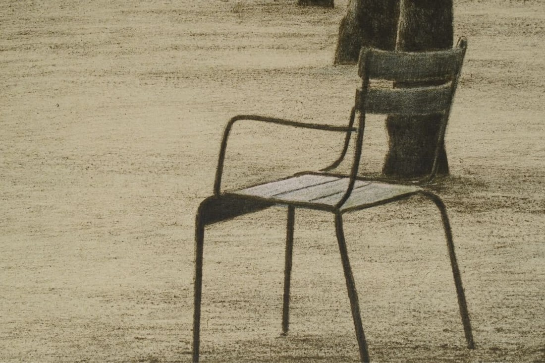 Framed Harold Altman Lithograph Chair 1980 Signed Limited Edition US Landscape - 7