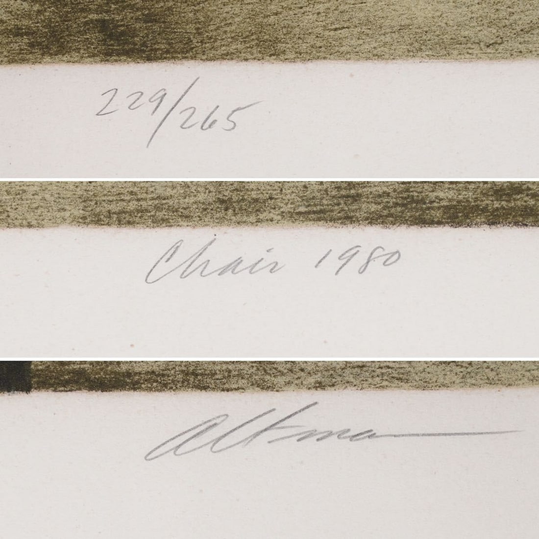 Framed Harold Altman Lithograph Chair 1980 Signed Limited Edition US Landscape - 9