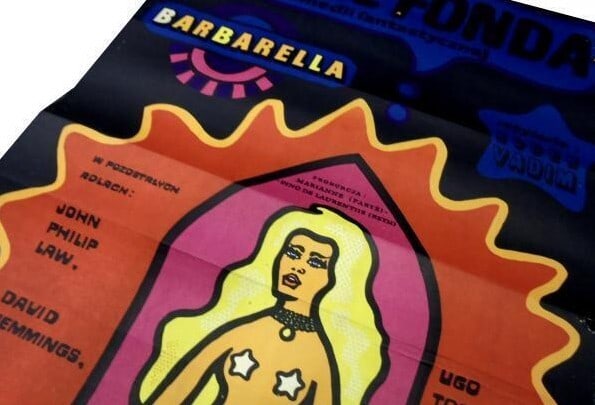 Exclusive ORIGINAL Jane Fonda "BARBARELLA" 1970s Movie Poster Poland Polish - 2