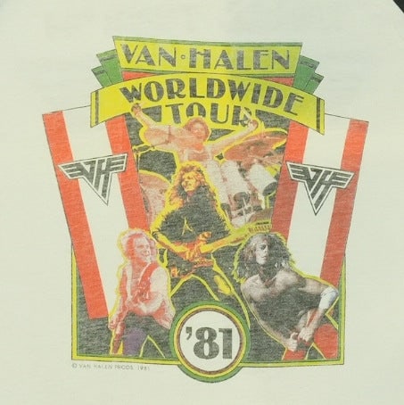 Shirt 1981 Van Halen Tour Jersey - 8