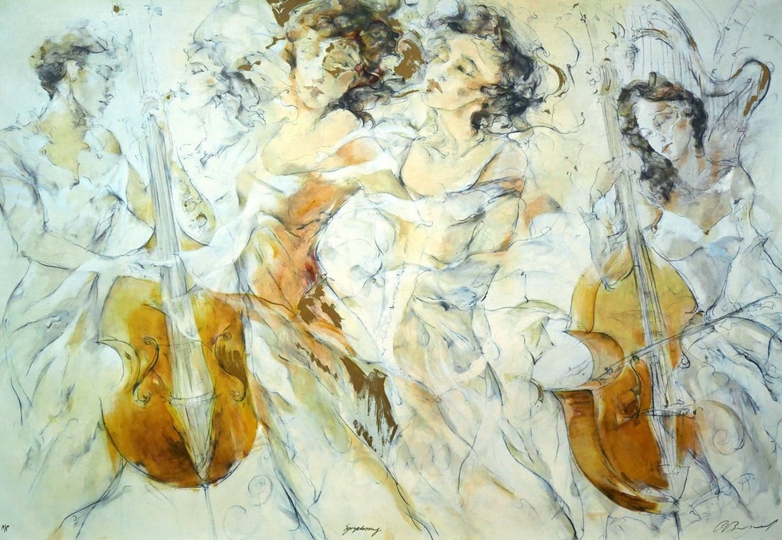 Framed Gary Benfield Symphony Artist Proof AP Signed Limited Edition Print w/ - 2