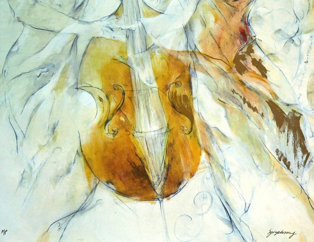 Framed Gary Benfield Symphony Artist Proof AP Signed Limited Edition Print w/ - 7