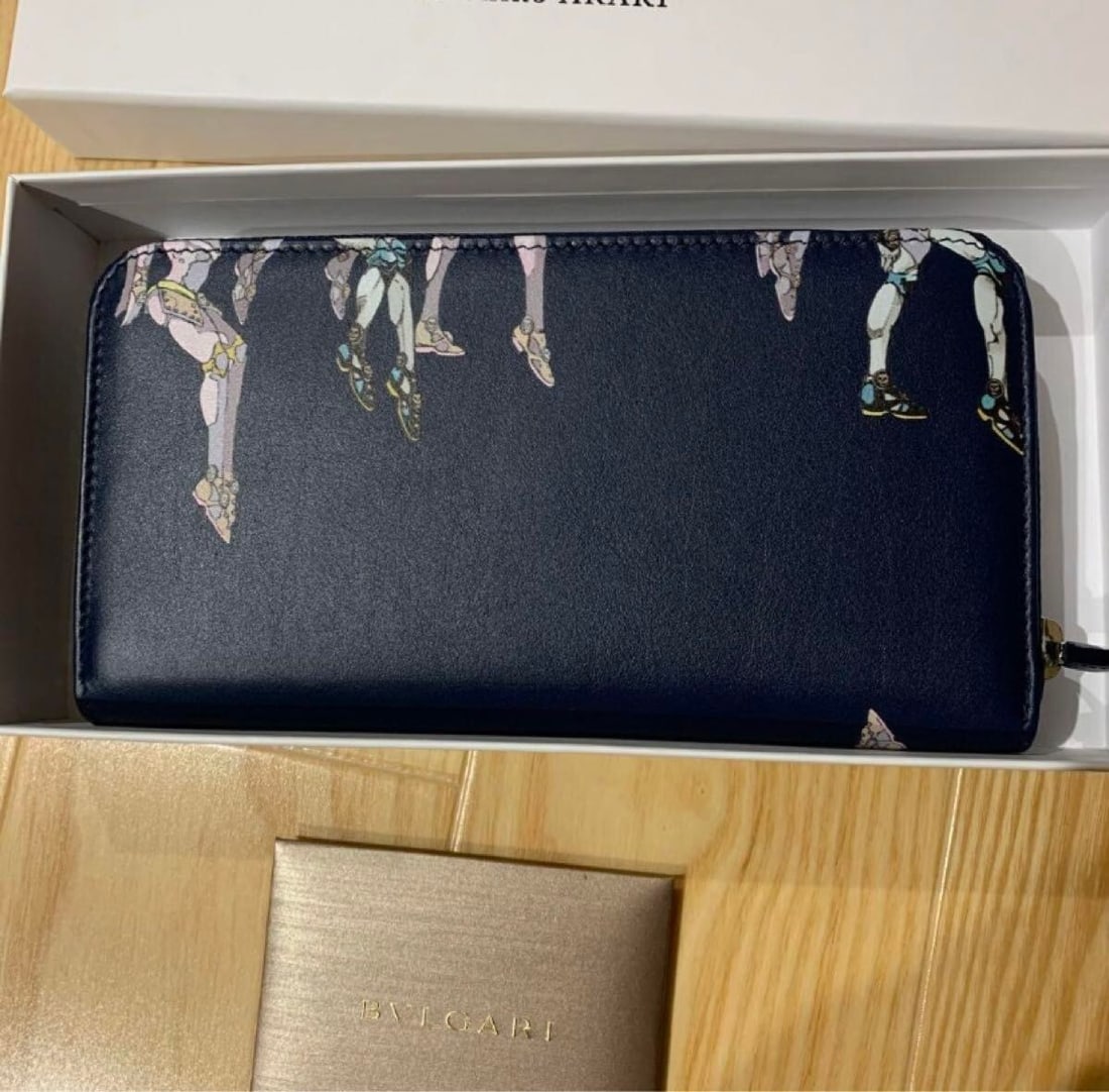 [Limited] Bulgari x Hirohiko Araki "JoJo's Bizarre Adventure" long wallet New - 3