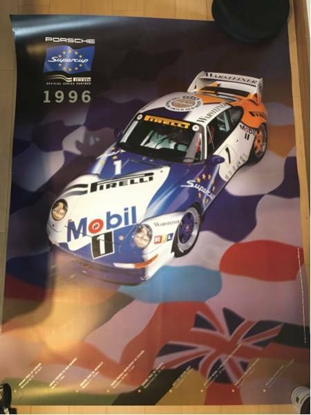 4030inch Original Vintage RARE Porsche Race Poster 1996 993 Super Cup RS (1 of 1)