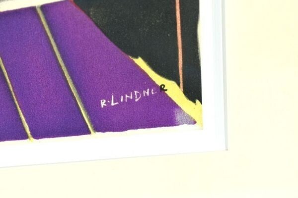 in Richard Lindner Lithograph Print Artwork USA Signed Framed 20.5 x 17.1 - 5