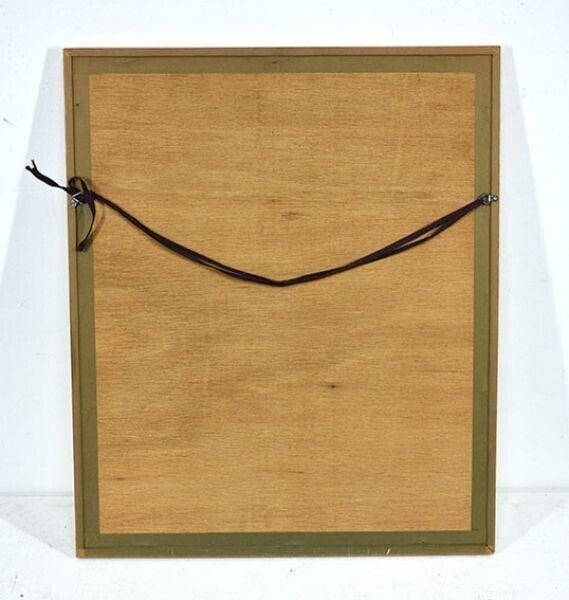 in Richard Lindner Lithograph Print Artwork USA Signed Framed 20.5 x 17.1 - 8