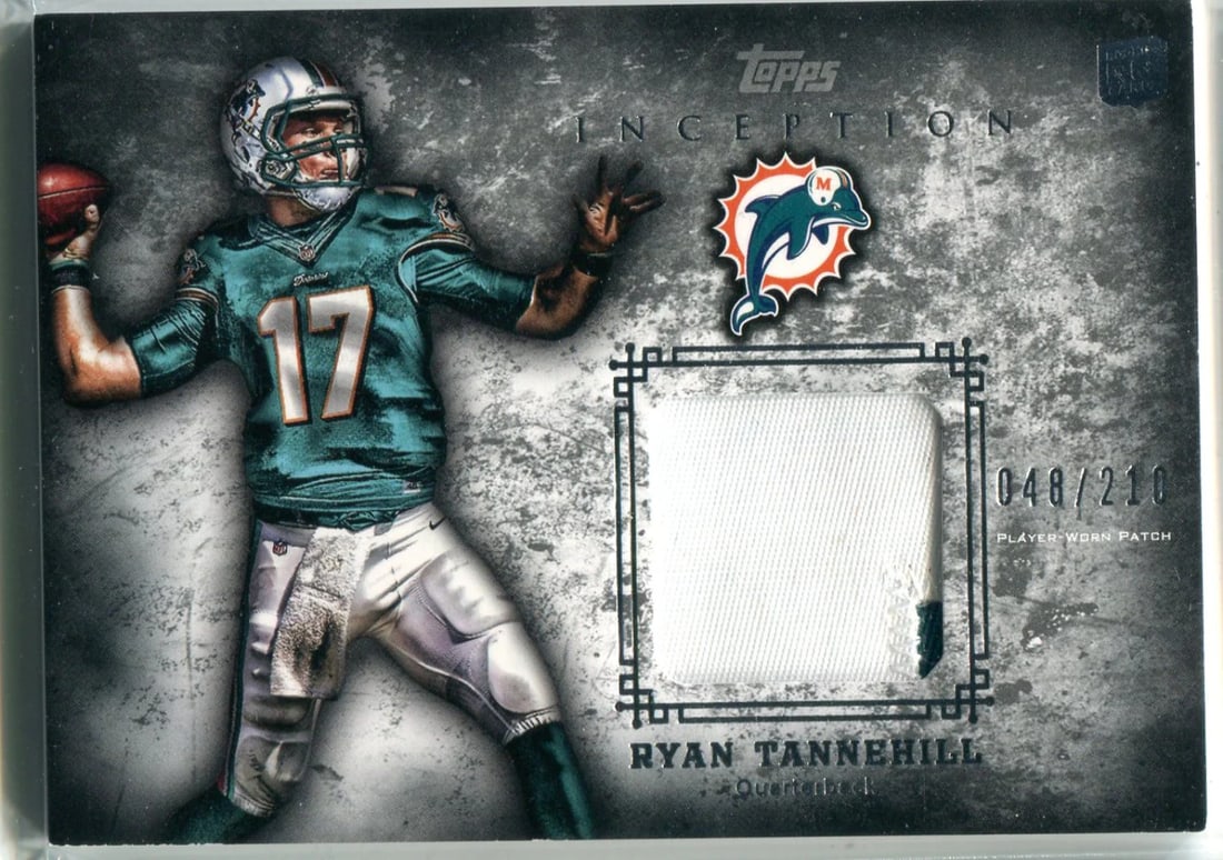 210 Ryan Tannehill 2012 Topps Inception Patch Rookie Card #48/ (1 of 1)