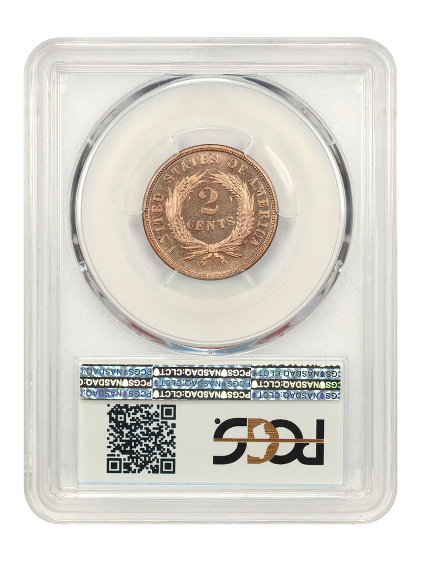 Hansen 1871 2c PCGS Proof 66 RD ex: D.L. - 2