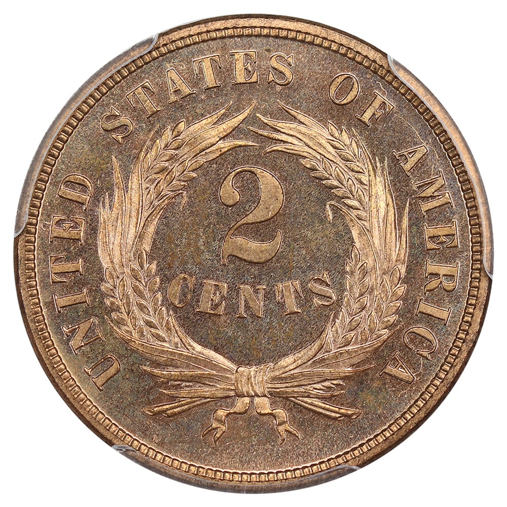 Hansen 1871 2c PCGS Proof 66 RD ex: D.L. - 4