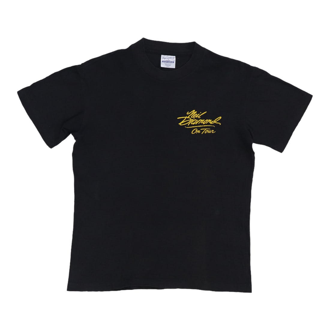 Shirt 1980s Neil Diamond Tour: Shirt 1980s Neil Diamond Tour This listing features Shirt 1980s Neil Diamond Tour. Item specifics are provided below. Item Specifics: Size: Medium Era: 1980s Color: Black Material: 100% Cotton Tag Siz