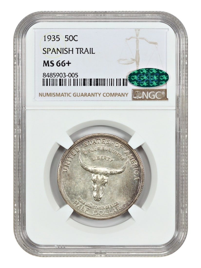 Classic Silver Commemorative - 1935 50C Spanish Trail NGC/ CAC MS66+ (1 of 4)