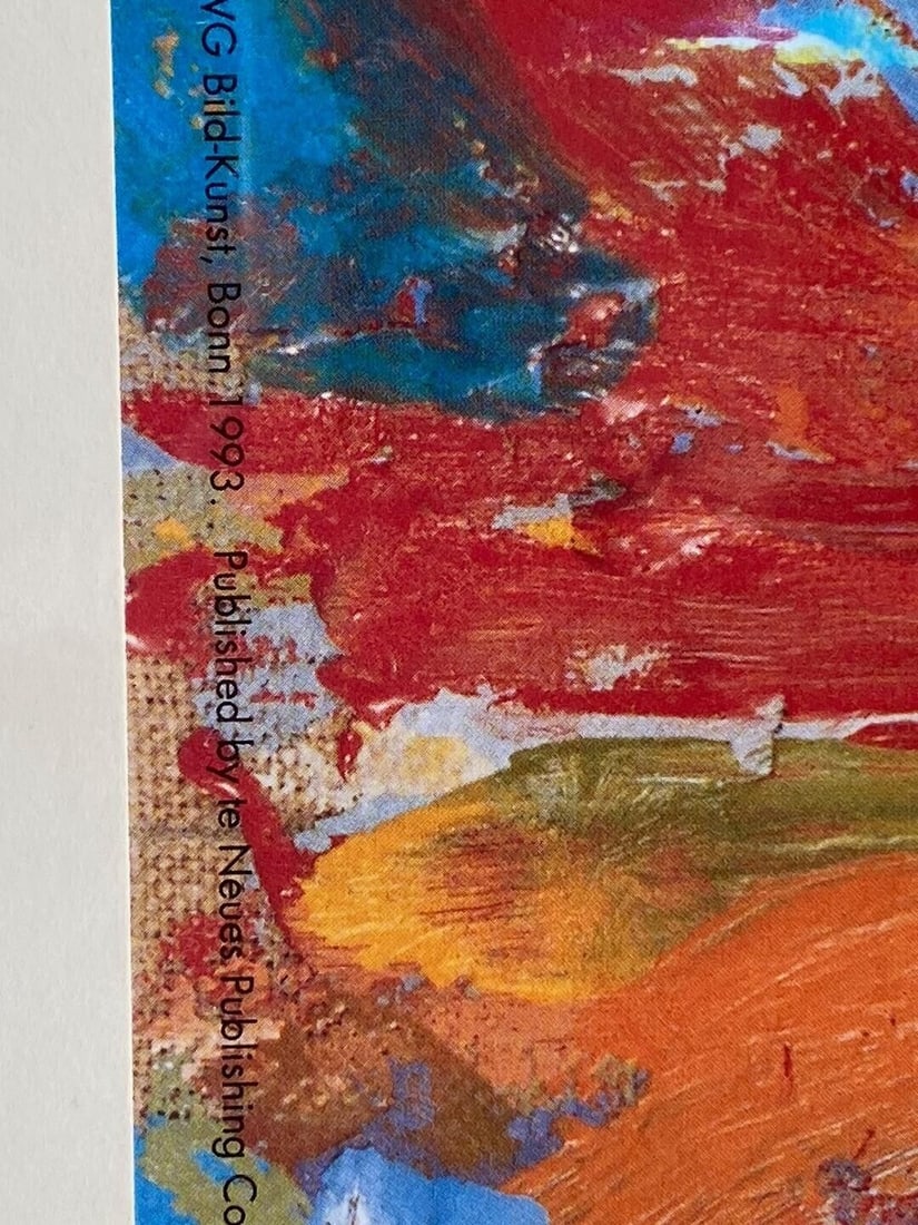 Zero Nine Wax on the newspaper on canvas Poster 1993 Framed - Jasper Johns - 3