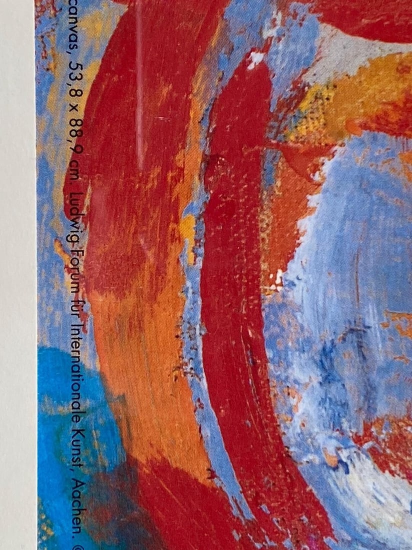 Zero Nine Wax on the newspaper on canvas Poster 1993 Framed - Jasper Johns - 4