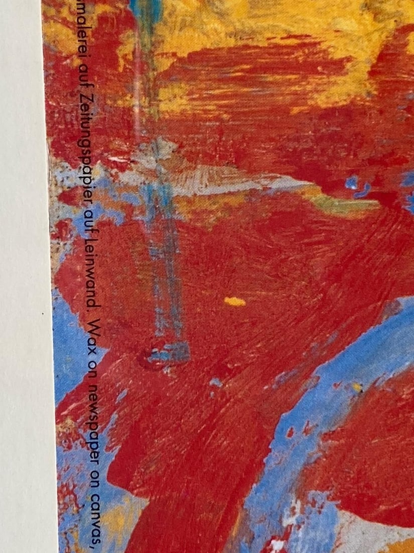 Zero Nine Wax on the newspaper on canvas Poster 1993 Framed - Jasper Johns - 5