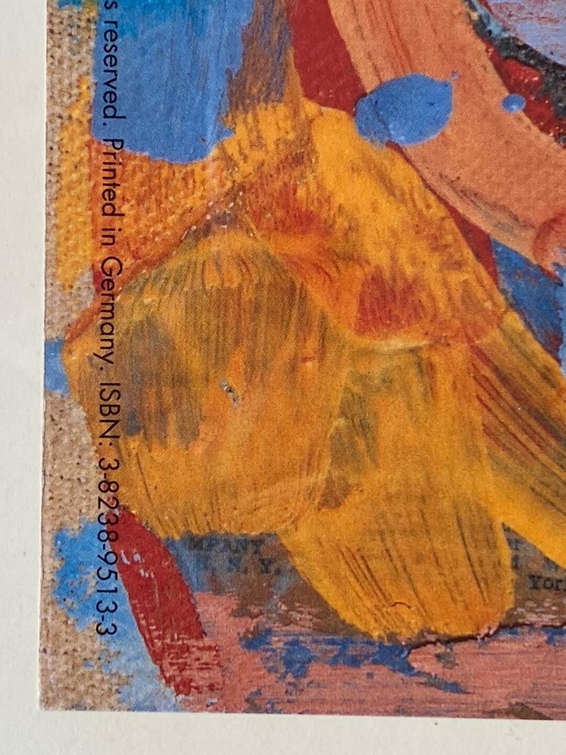 Zero Nine Wax on the newspaper on canvas Poster 1993 Framed - Jasper Johns - 6