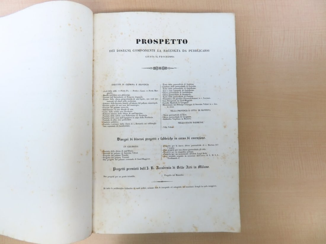 disegni A collection of architectural works Luigi Voghera 1842 Raccolta dei - 8
