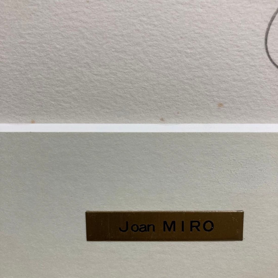 framed - Joan Miro "Lithograph I-PL - 4" autographed print - painting - 9