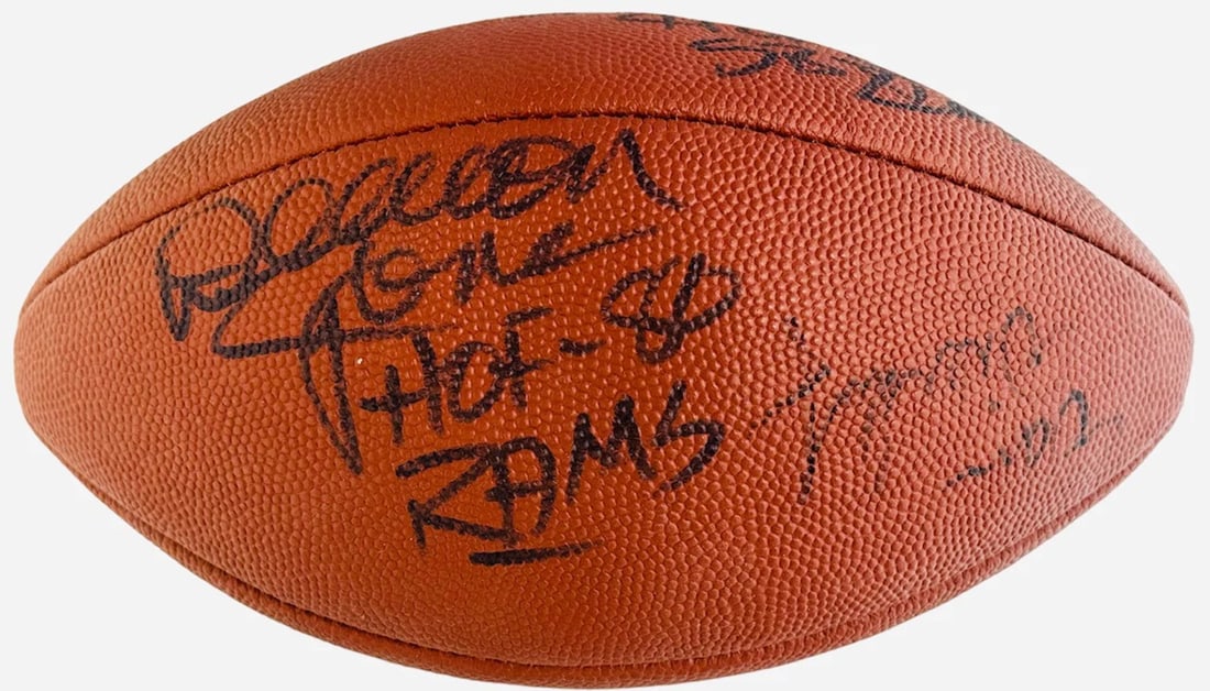 Football Fred Biletnikoff Deacon Jones Dan Dierdorf Autographed Wilson - 2