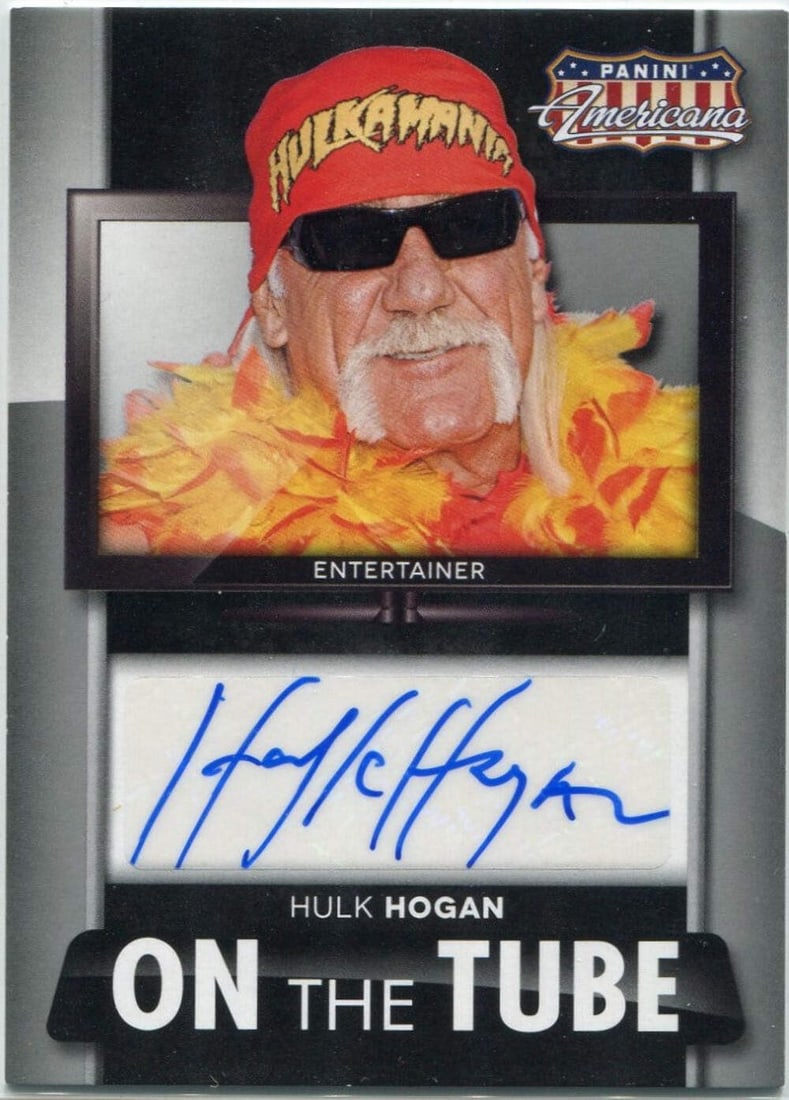 #MS-HH Hulk Hogan 2015 Panini Americana Autographed Card (1 of 2)