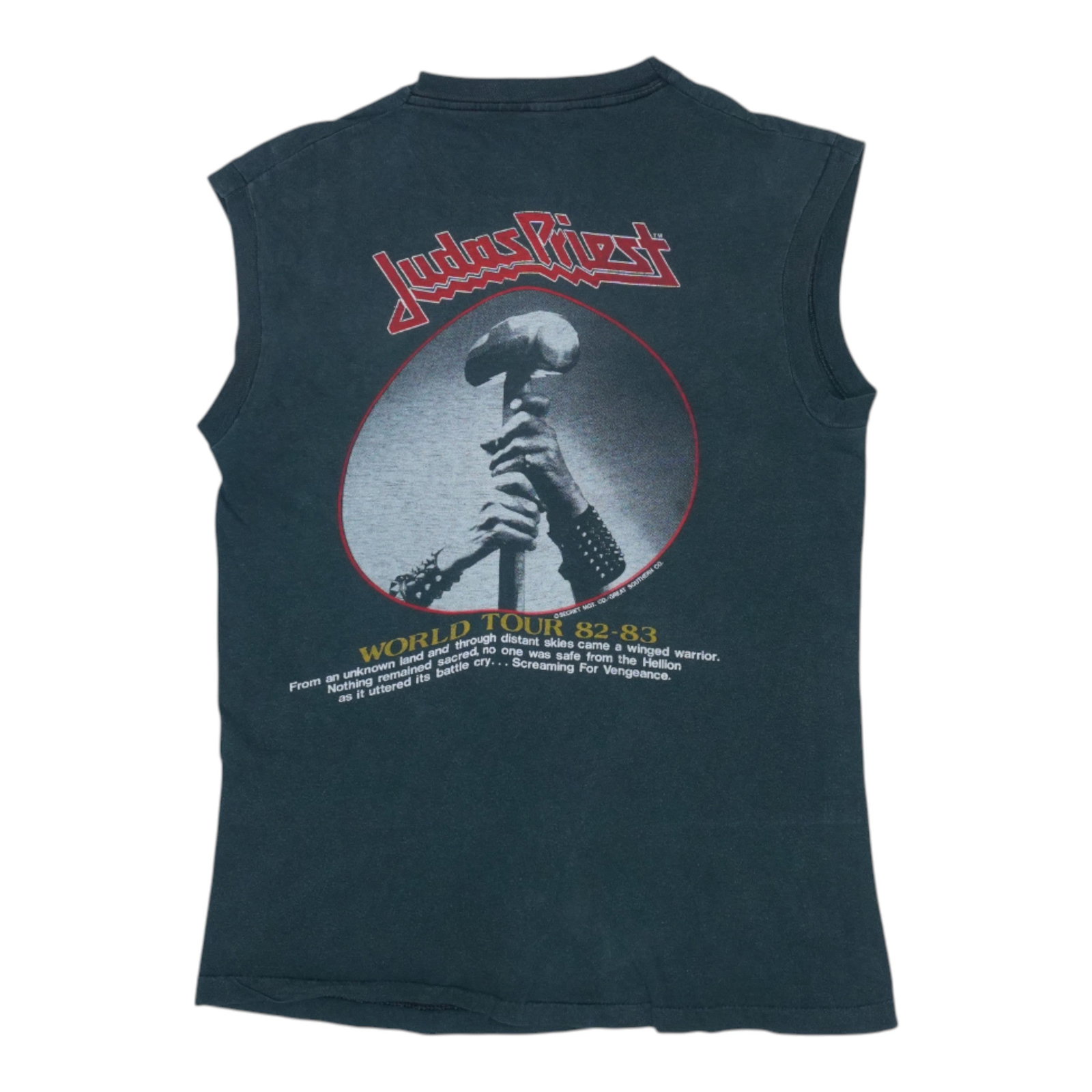 Shirt 1982 Judas Priest Screaming For Vengeance Tour Sleeveless - 2