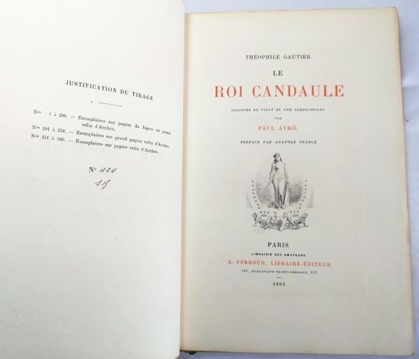 Illustrated Thophile Gautier/ Paul Avril Le Roi Candaule 1893 Limited Edition - 4