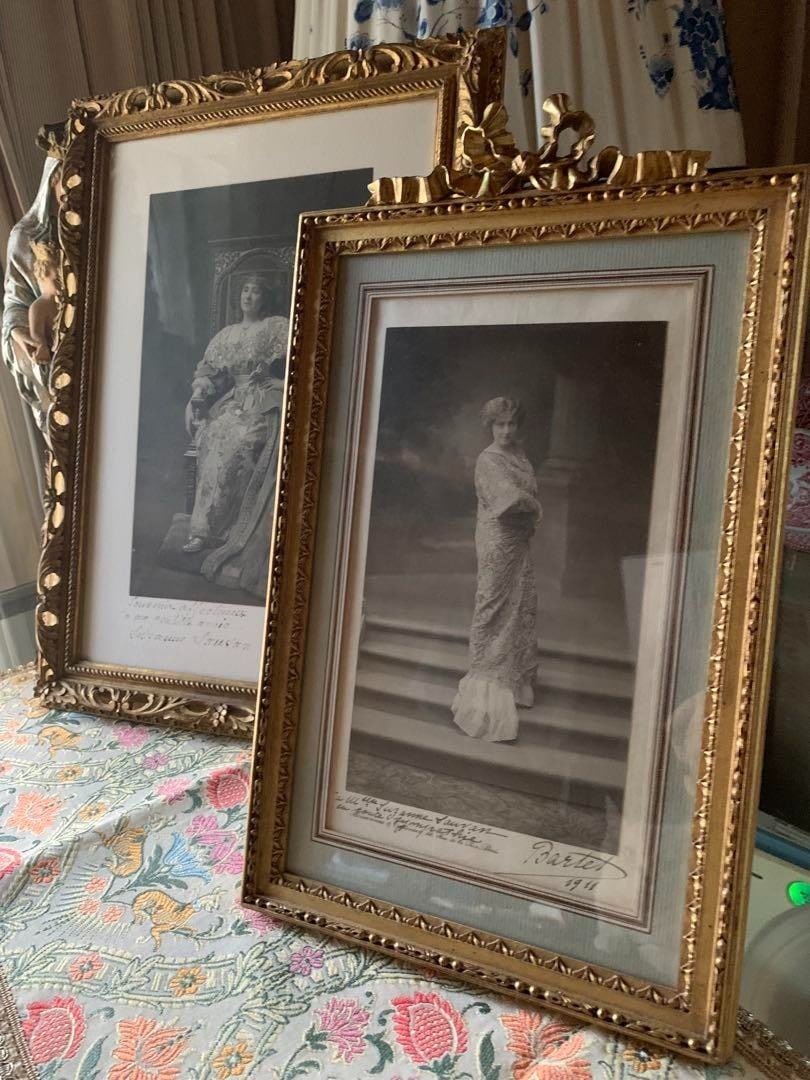 Frames Julia Bartet Signed Photo Set 1911 French Antique Actress Portraits w/ - 4