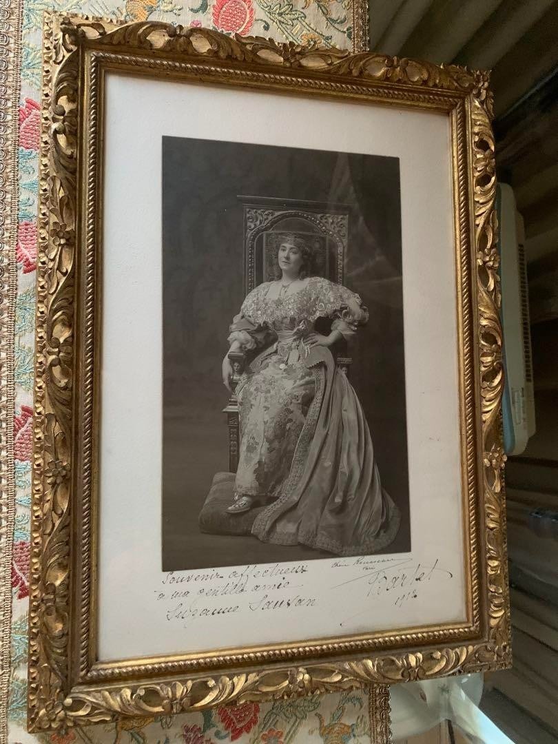Frames Julia Bartet Signed Photo Set 1911 French Antique Actress Portraits w/ - 5